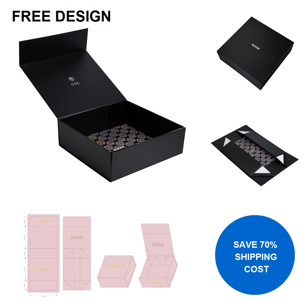 Black Folding Packaging Box