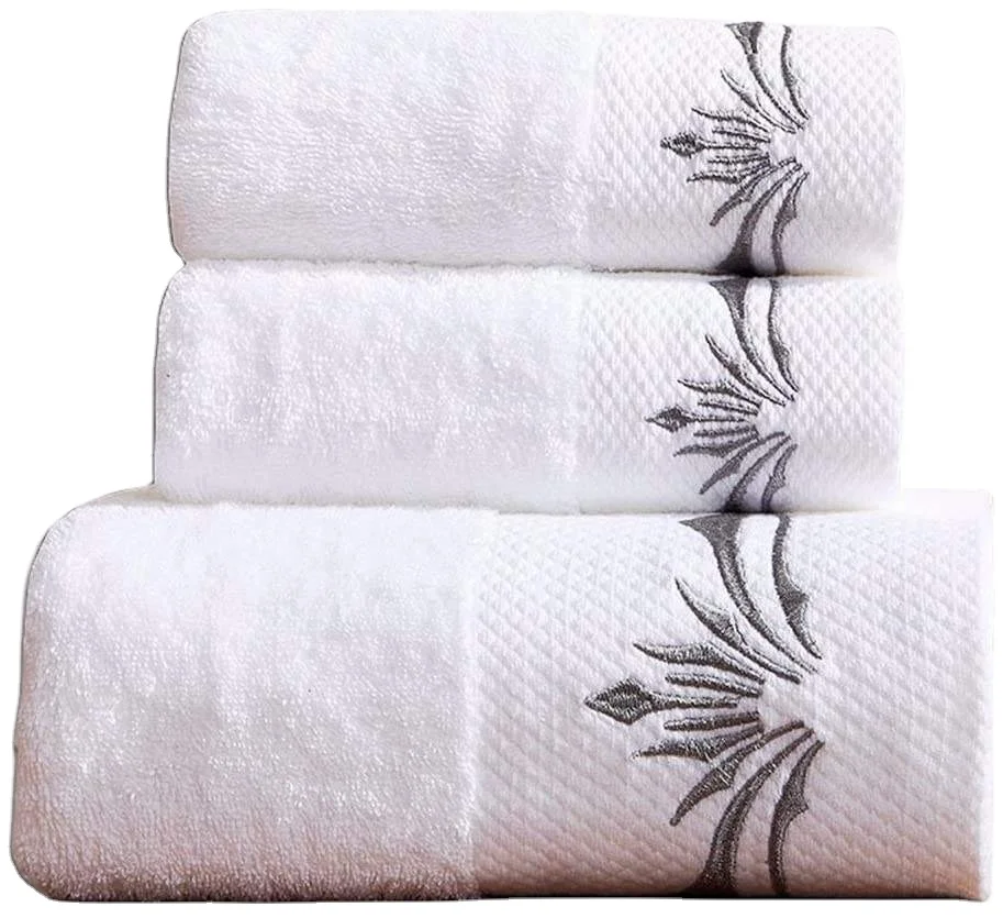 Set Of Bath Towels 100% Cotton High Quality Various Color Customized Logo Color And Size Hotel ...