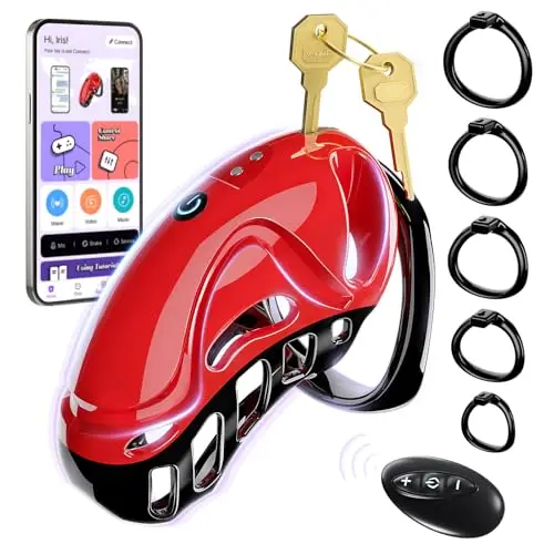 Sex Toy Vibrating Chastity Cage