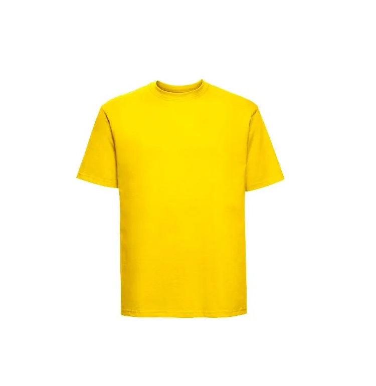Yellow Color 100 High Quality Export Oriented O Neck Short Sleeve Plus