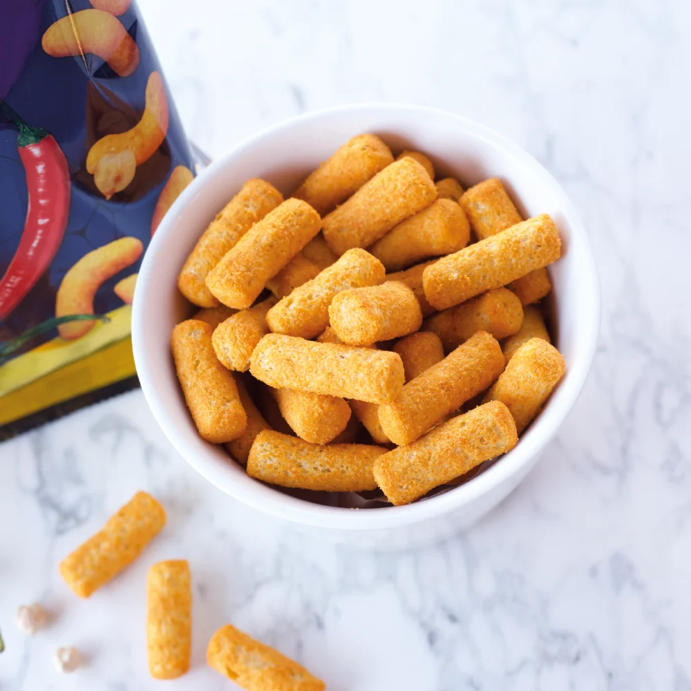 Patisiwiss Hot Paprika Flavored Chickpea Puffs 50 Gr Hot Paprika