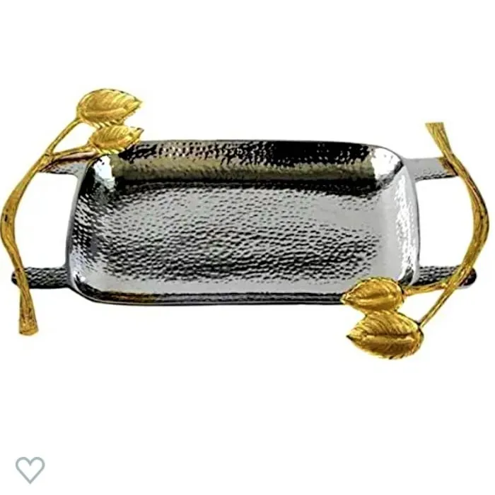 Metal Leaf Tray Antique Serving Tray For Home & Hotel Best Selling Tray