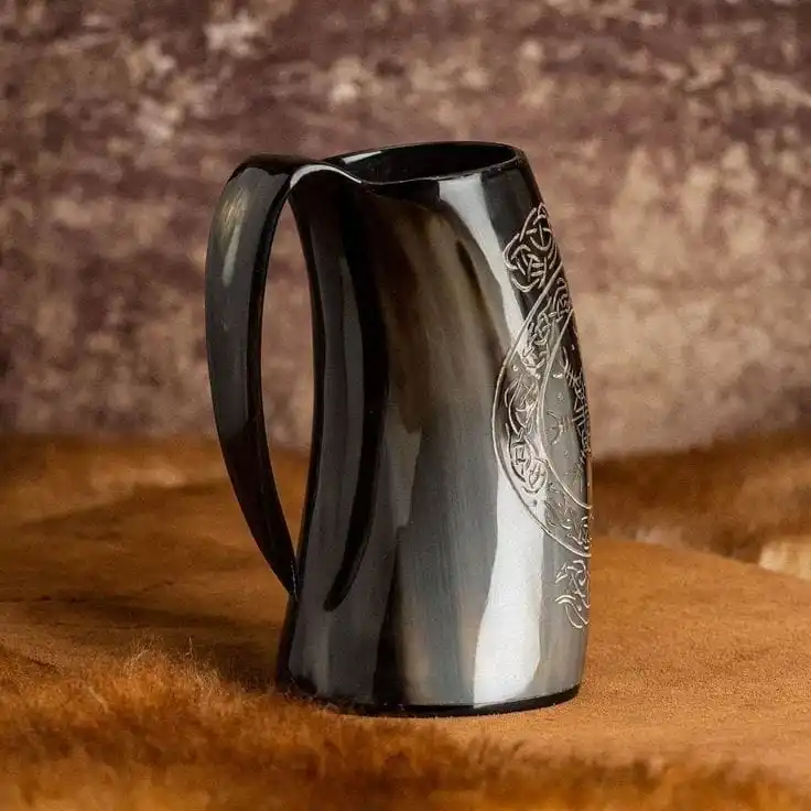 Viking Drinking Horn Mug Buffalo Horn Beer Mug By Wonder Overseas Buy