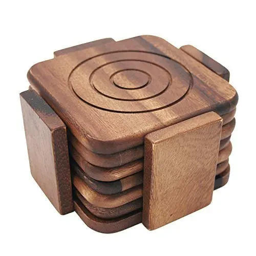 Personalized Wooden Coaters With Personal Qualities Natural Wooden