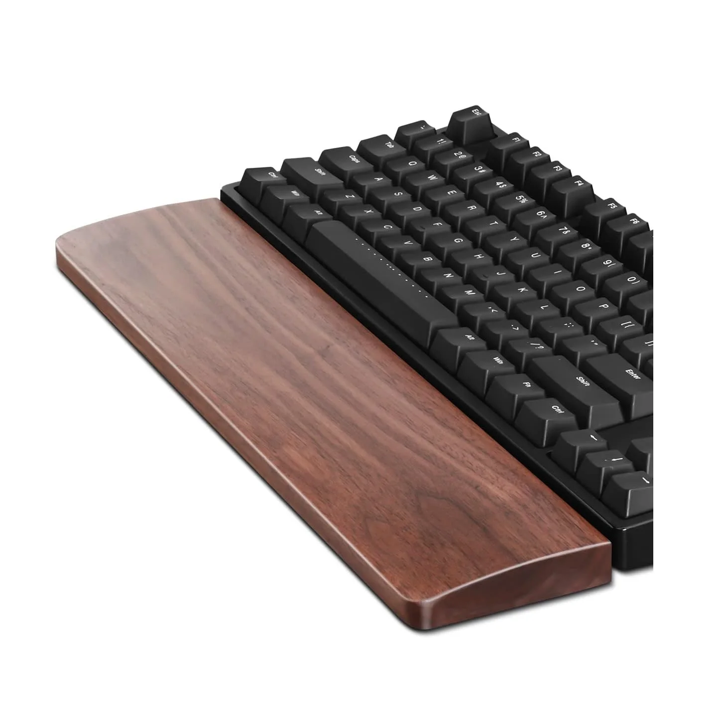 Wooden Keyboard Wrist Rest Ergonomic Gaming Walnut Mechanical Keyboard