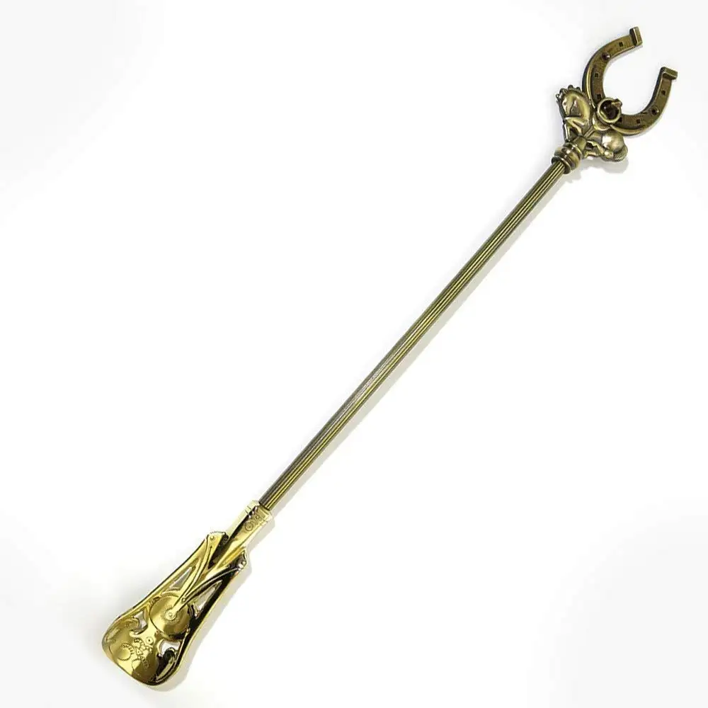 19.5 Inch Shoehorn Scythian Horse Handmade Decorative Long Handle Solid