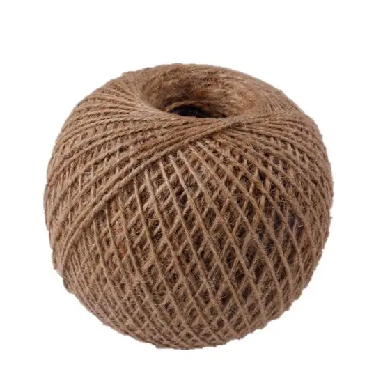 24 Lbs/1 Ply Crt Quality Jute Yarn Garden String Thin Decorative Rope Binding Weaving Cord Yarn
