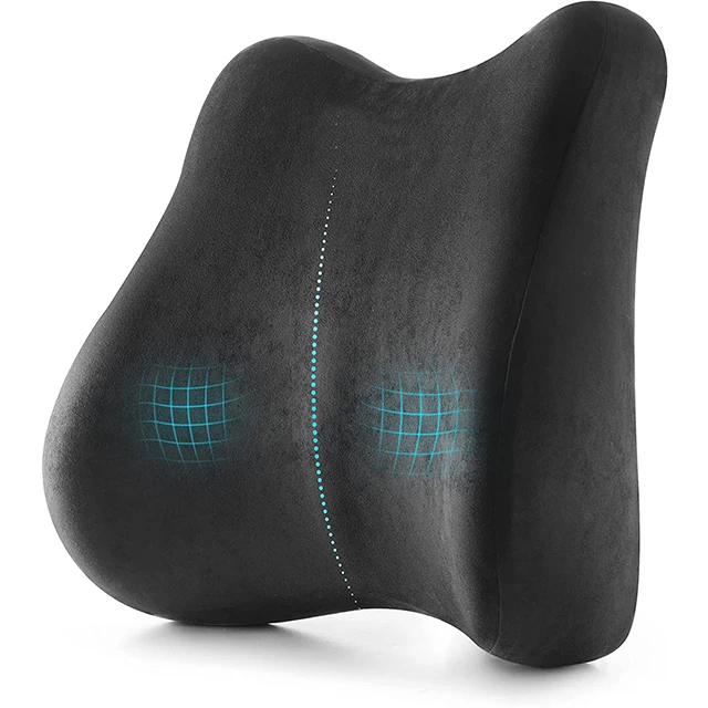 Lumbar Support Pillow Improve Posture While Sitting Memory Foam And