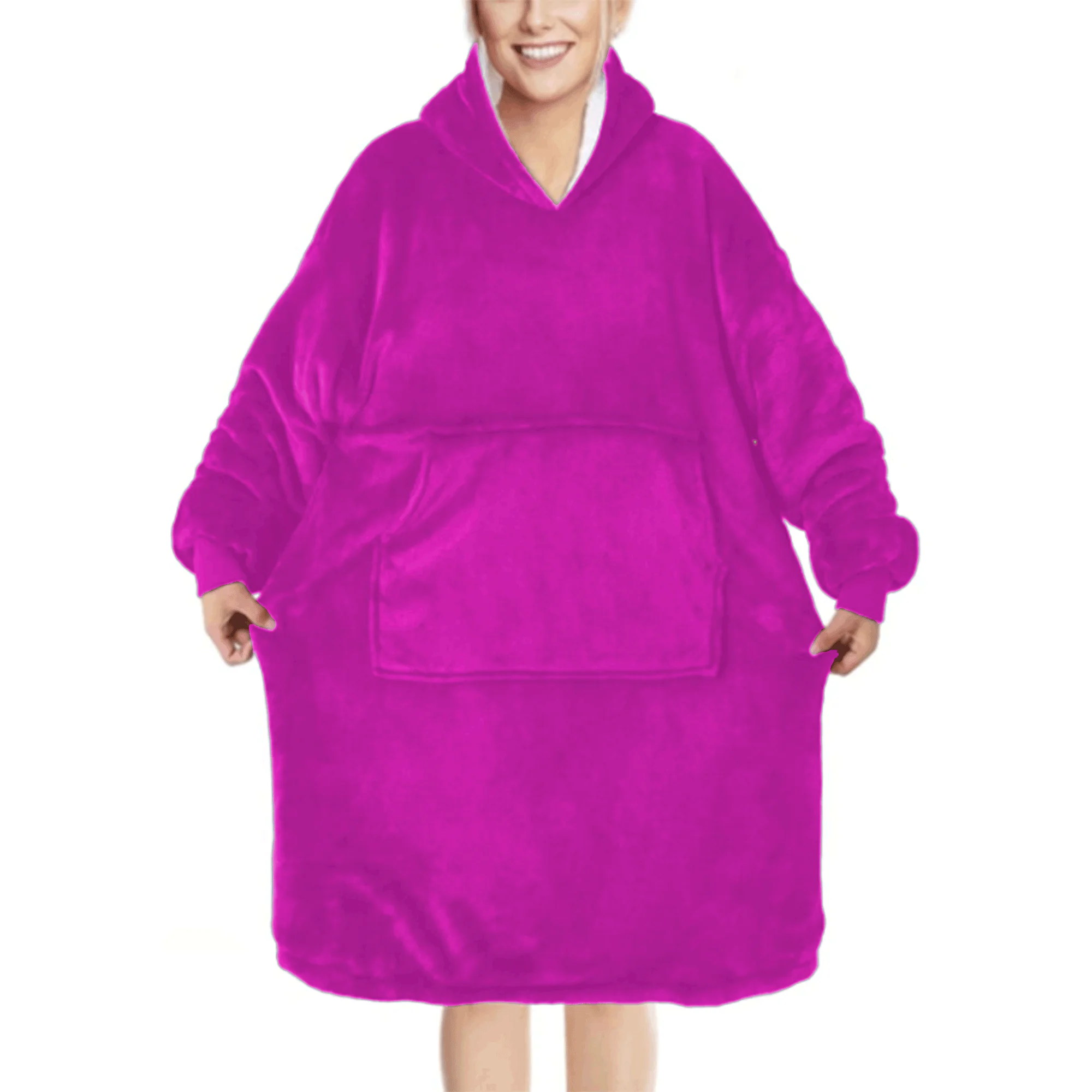 Made In Bangladesh Women's Full Sleeve X Long Tv Blanket Hoodie Best