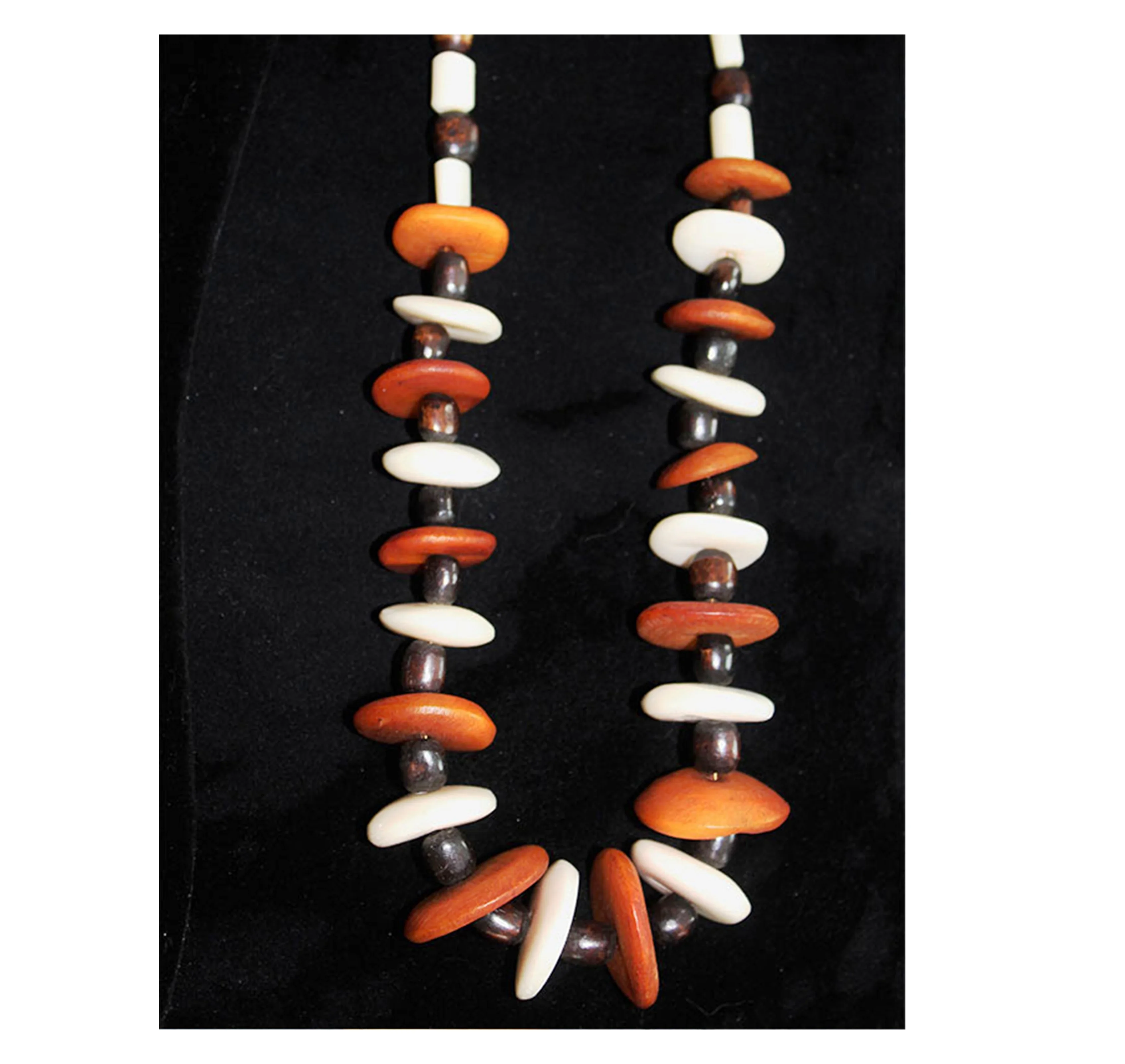 African Amber Like Long Graduated Strand Of Large Beads Luxury Ethnic ...