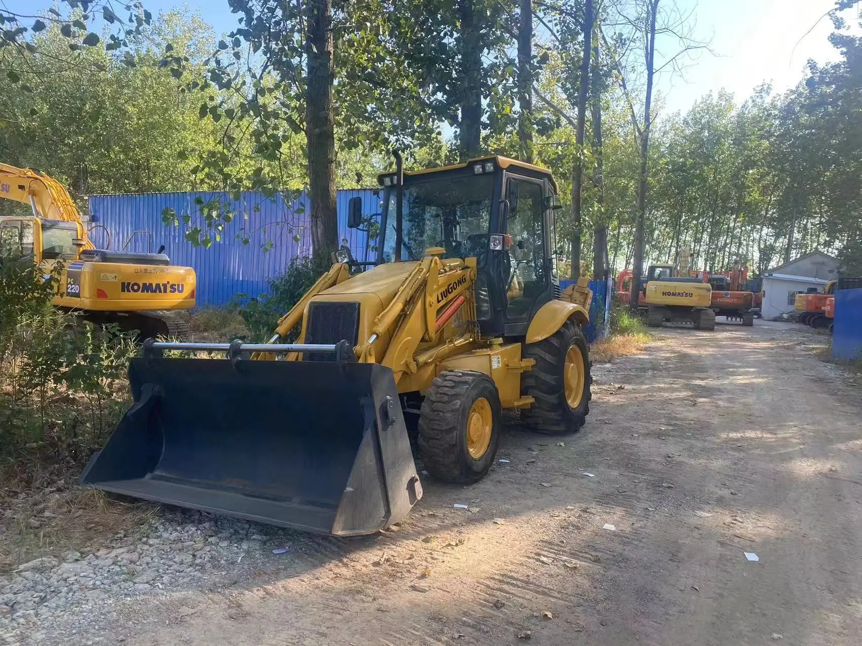 Used Backhoe Loader Liugong Clg777 Quality Backhoe Excavator Loader