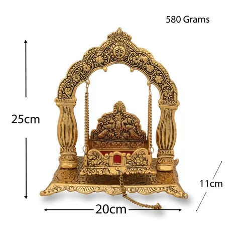 Krishna Bal Gopal Jhula For Laddu Gopal Metal Swing For Hindu God Lord ...