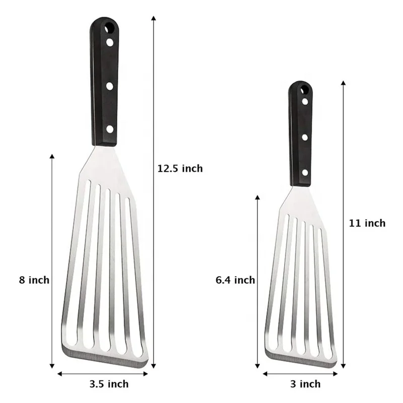 Fish Spatula Stainless Steel Fish Turner Spatula Slotted Turner Thin