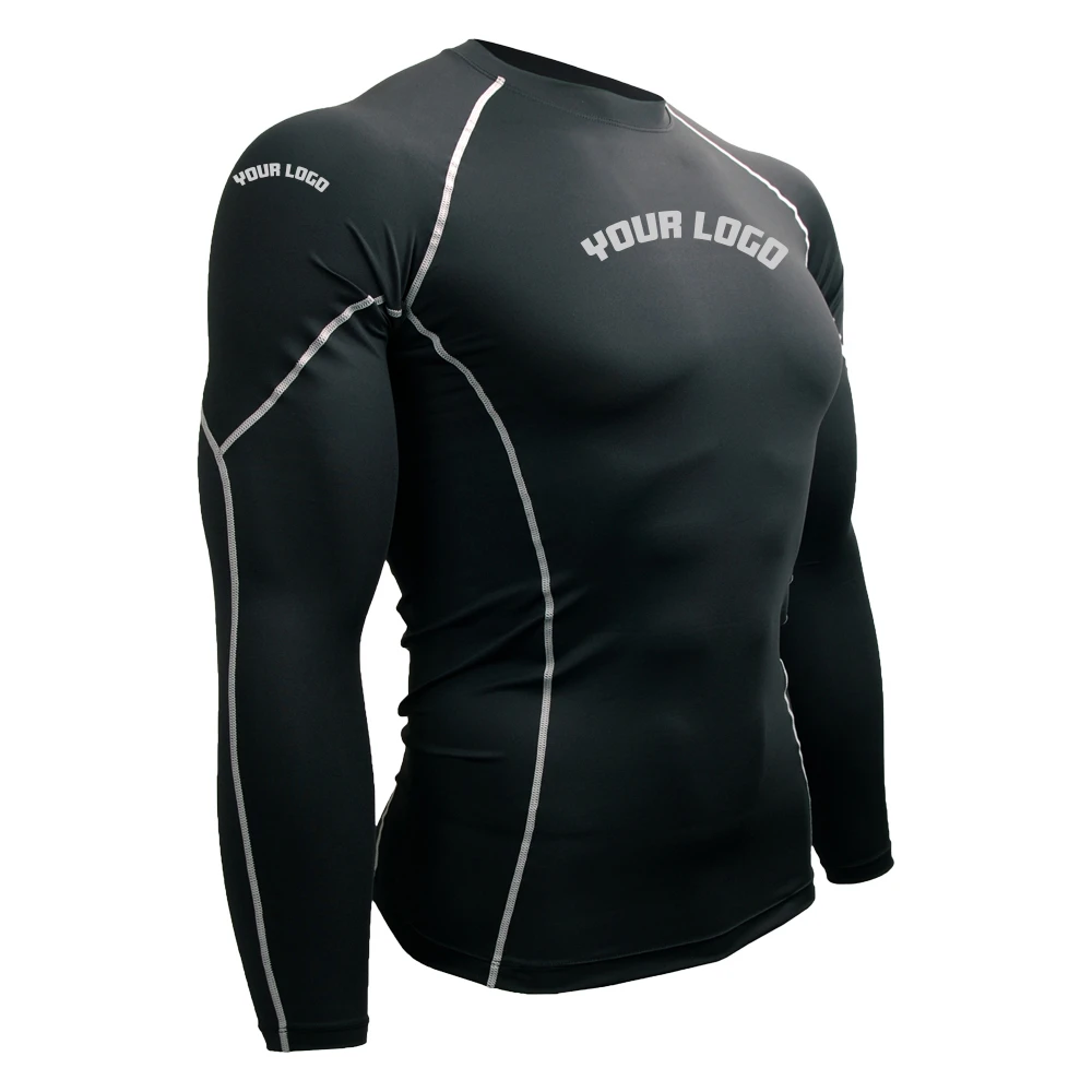 Wholesale Customized Design Brazilian Jiu Jitsu Rash Guard Quick Dry Breathable Best Design Men