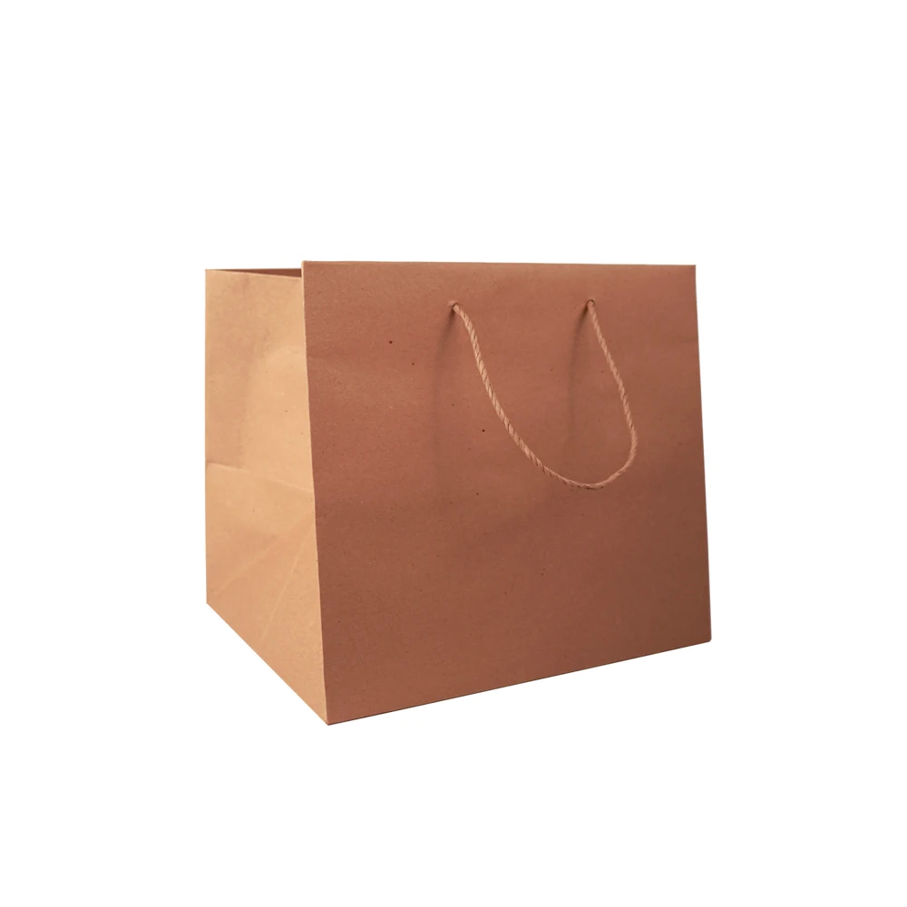 Made In Italy High Quality Luxury Kraft Paper Bag 35*28*31 Havana Food Delivery Shopper For