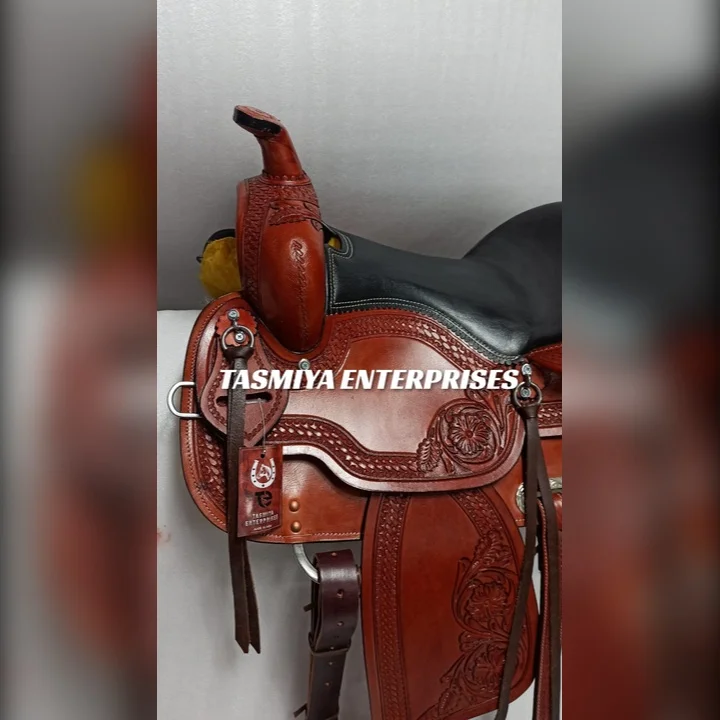 High Quality Heavy Duty Horse Saddles Leather Western Horse Saddle With