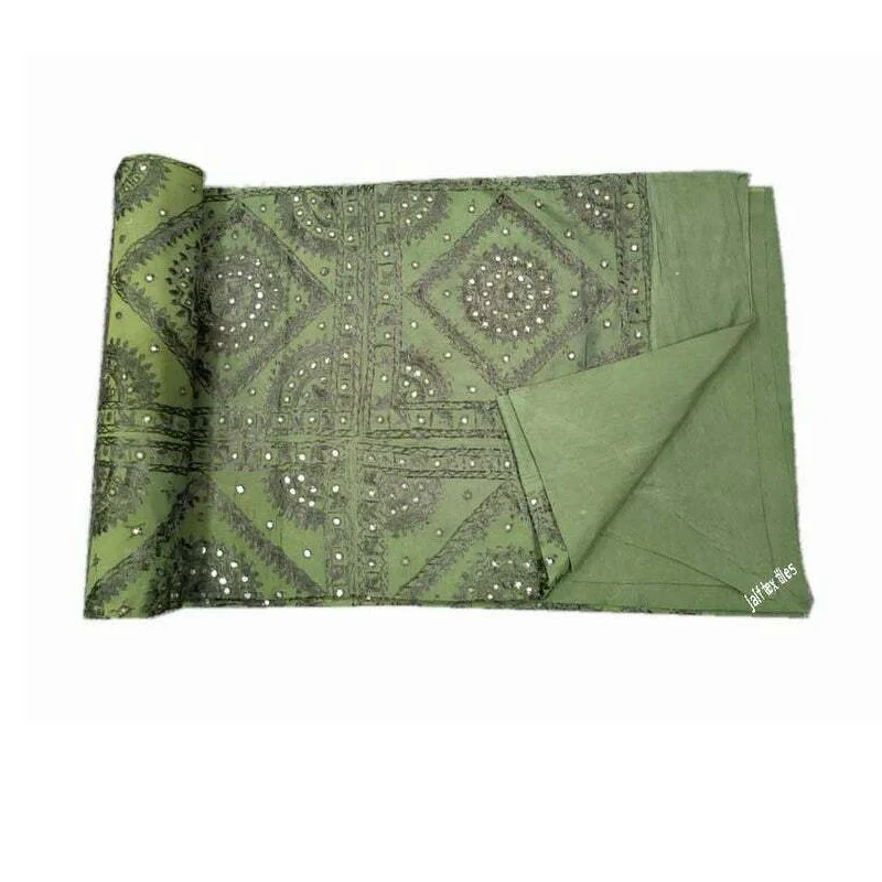 Direct Manufacture Prices Handmade Green Cotton Quilt Bedding Bedspread