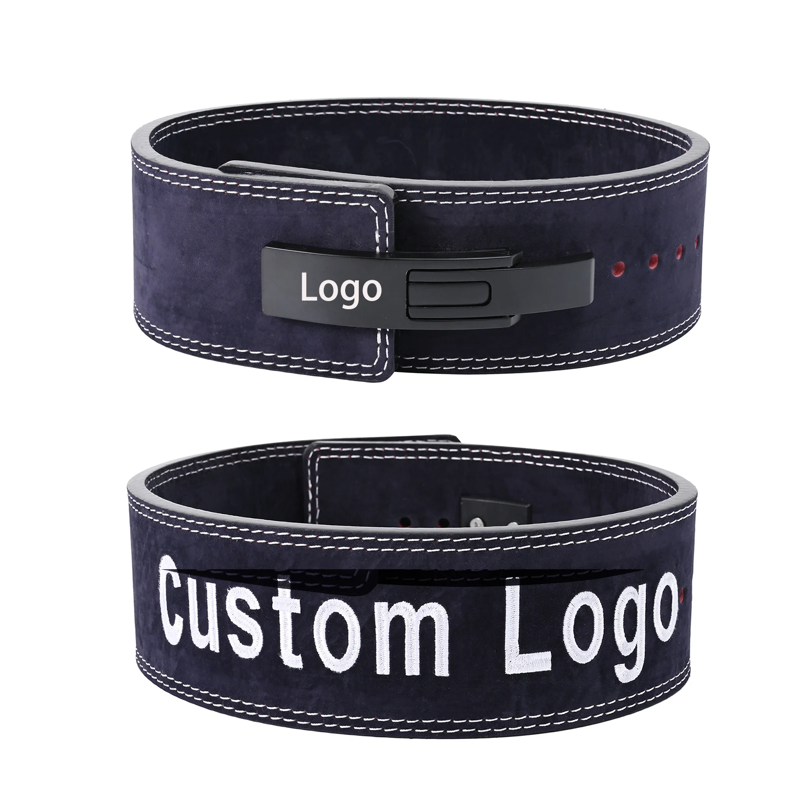 Customize Logo Fitness Exercise Gym Buckle Leather Back Support Strap ...