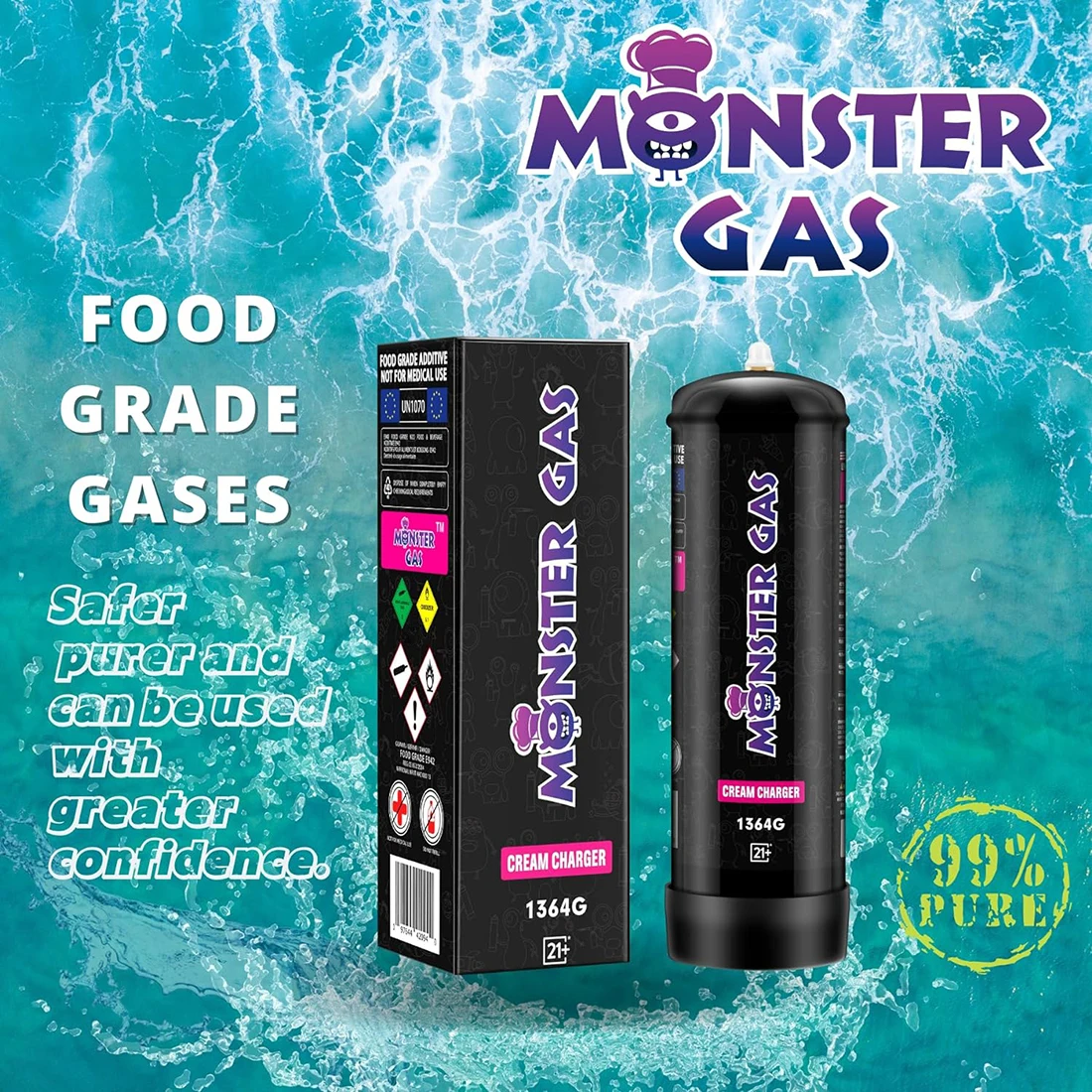 Monster Gas 2.2l Whipping Cream Charger Cylinder Whip Cream Charger 2.2