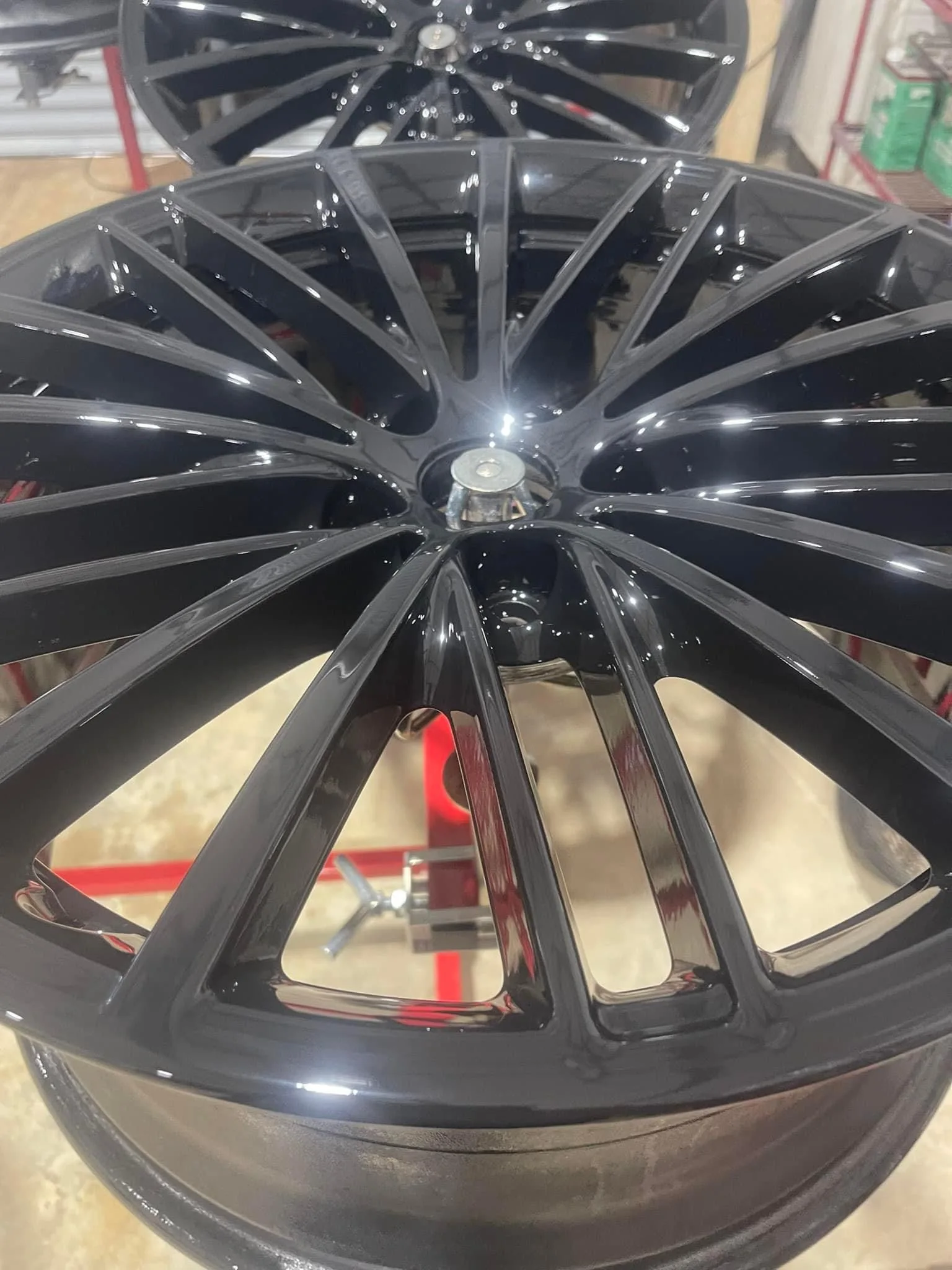 Alloy wheel refinishing