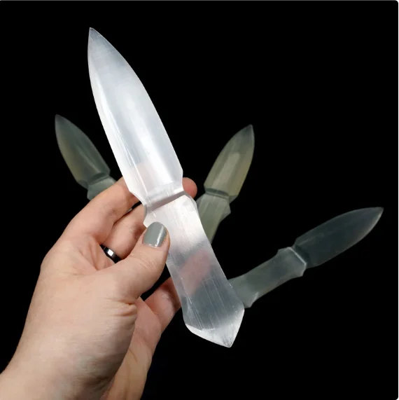 Best Quality Hot Sale Bulk Natural Selenite Dagger White Crystal Knife ...