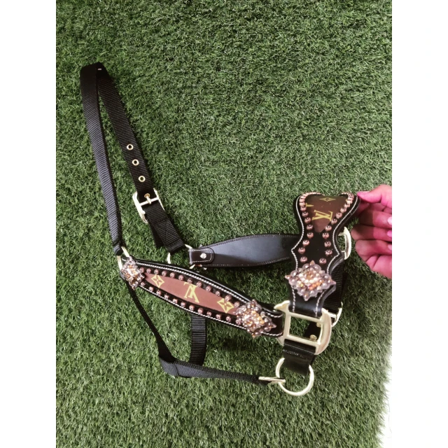 Anatomical Leather Horse Halter On High Quality Indian Leather With