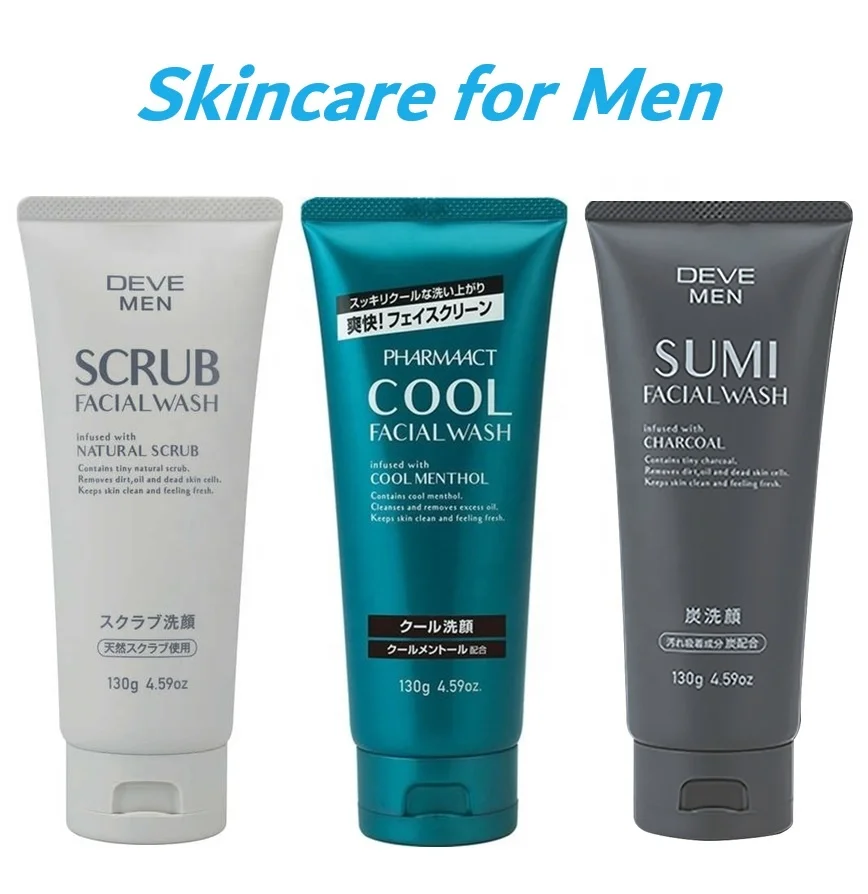 Made In Japan Deve Men Charcoal Facial Wash Foam 130g Men's Facial