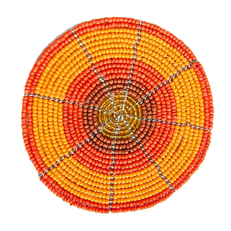 Dining Table Mat Luxury Beaded Coaster Table Place Mats Beads Round