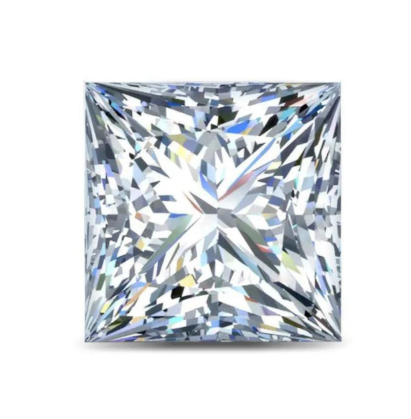 1.00ct Princess Cut Lab Grown Loose Diamond E Color Vvs2 Clarified
