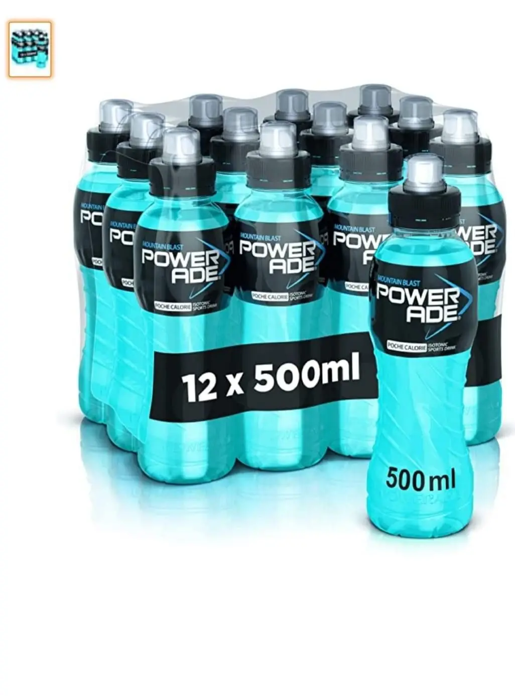Powerade Electrolyte Enhanced Sports Drinks W/ Vitamins Mountain Berry Blast 24 Pack In Bulk For