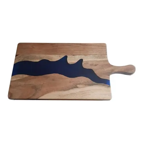 Natural Wood Chopping Board Caterers Canteen Usage Cheese Or Bread Serving Board Customized