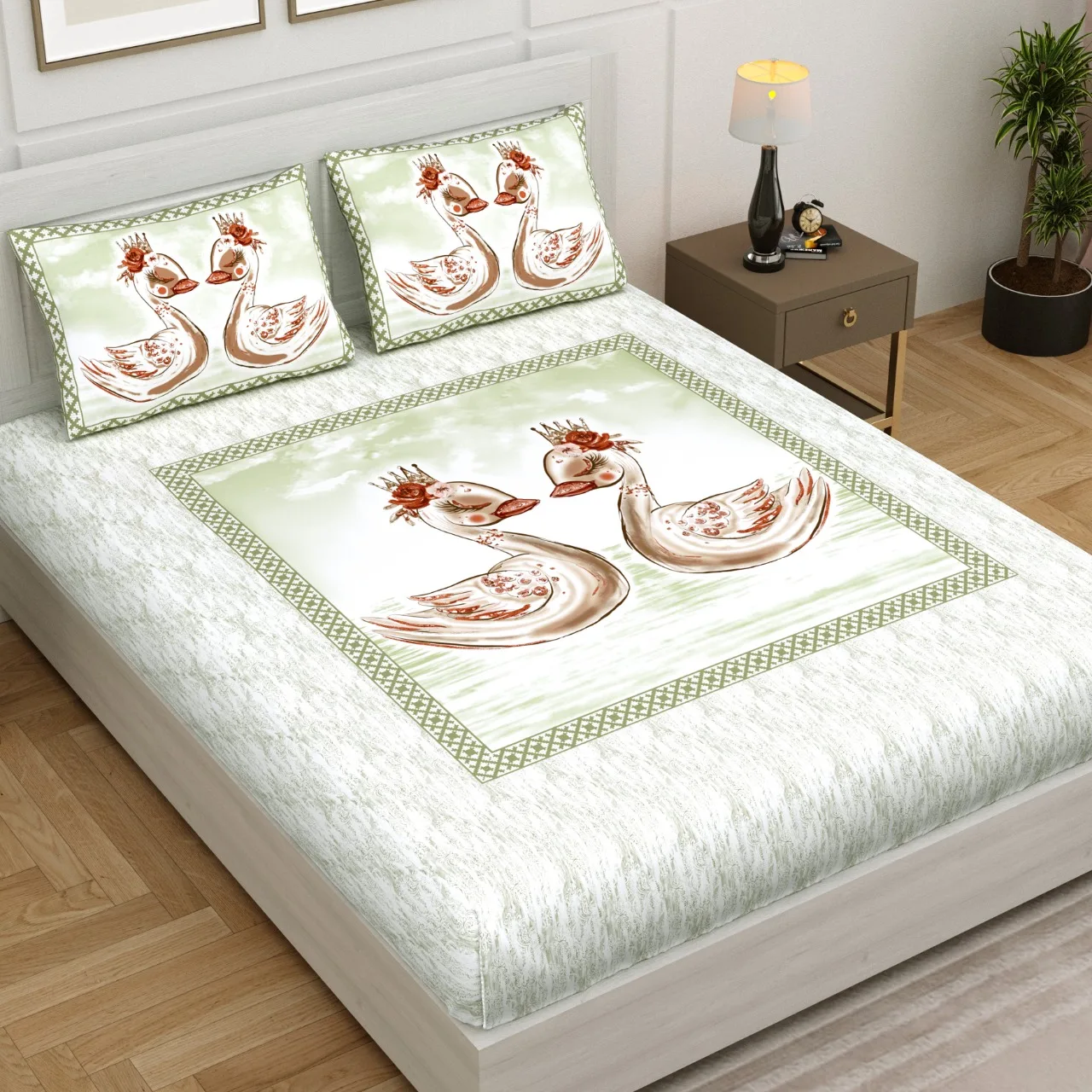 Hot Selling Cartoon Design Kids Bedsheets Made Of 100 Cotton Bed