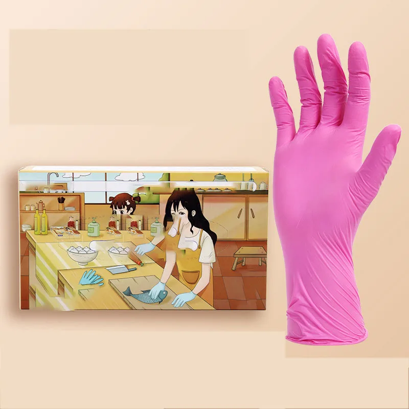 Oem Customized Logo Design Disposable Thickened Removable Gloves Food ...