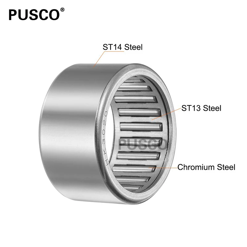 Pusco Hk3020 Flat Cage Needle Roller Bearing And Cage Assemblies Size