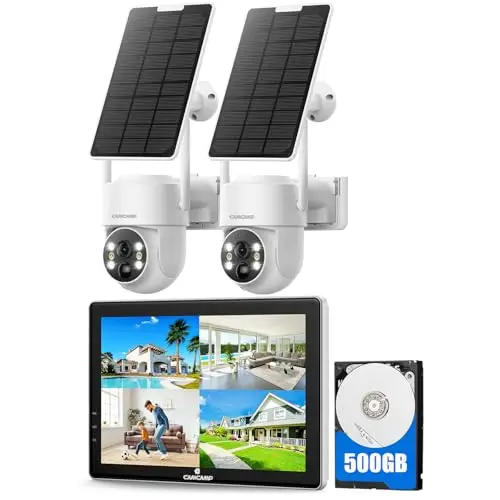 CAMCAMP Solar Security Cameras Outdoor Wireless