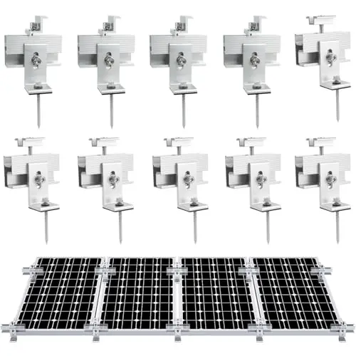10PCS Solar Panel Mounting Brackets