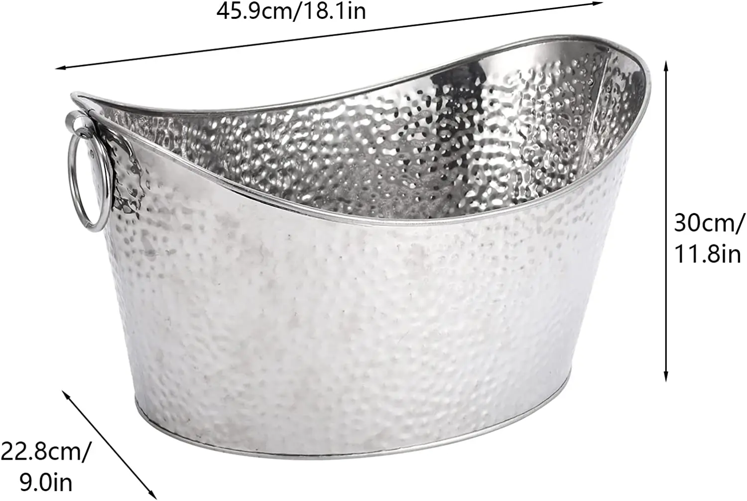 Stainless Steel Beverage Tubs Large Ice Bucket Drink Buckets For