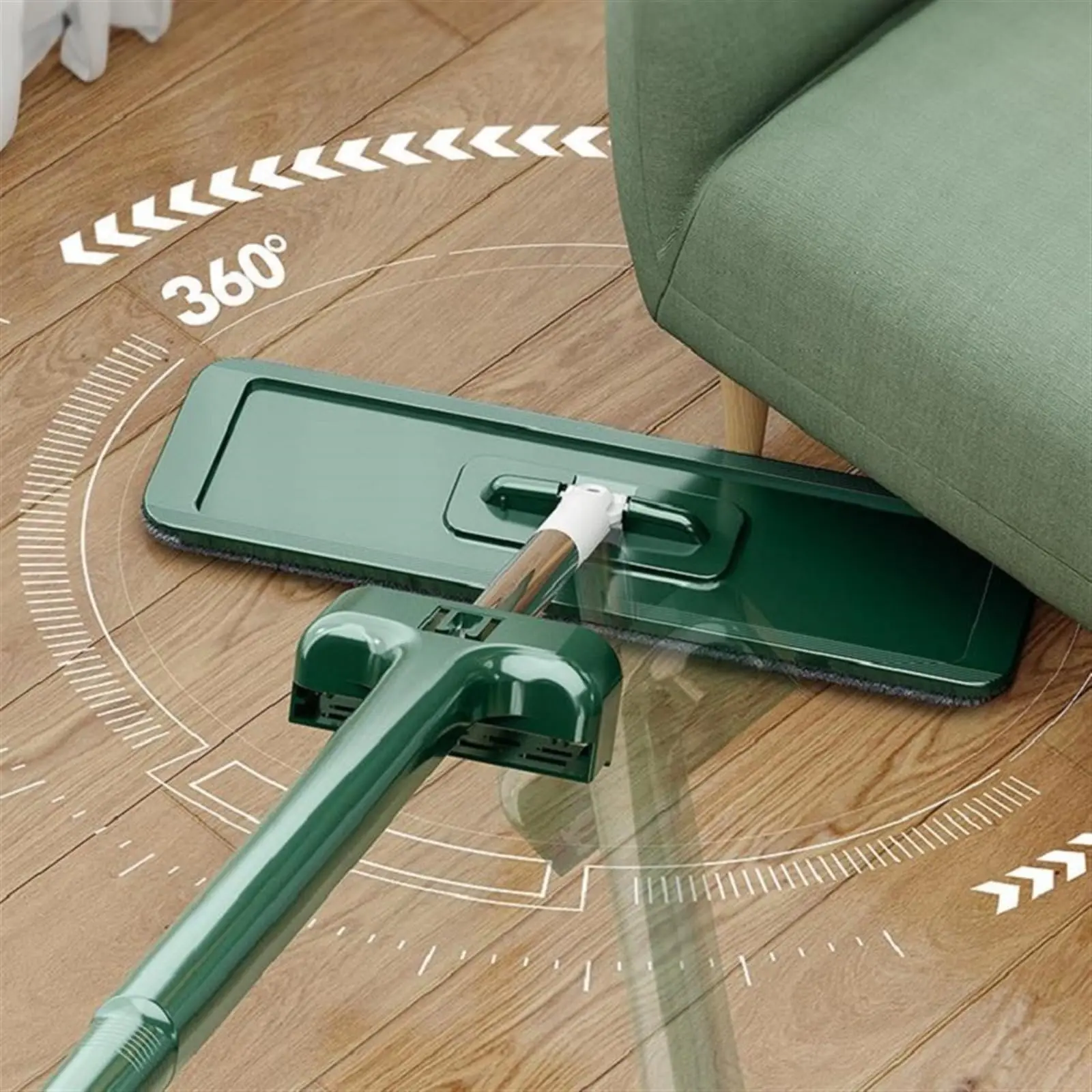 Moplat Floor Mop Replace Handfree Wash Household Cleaning Mop For Home