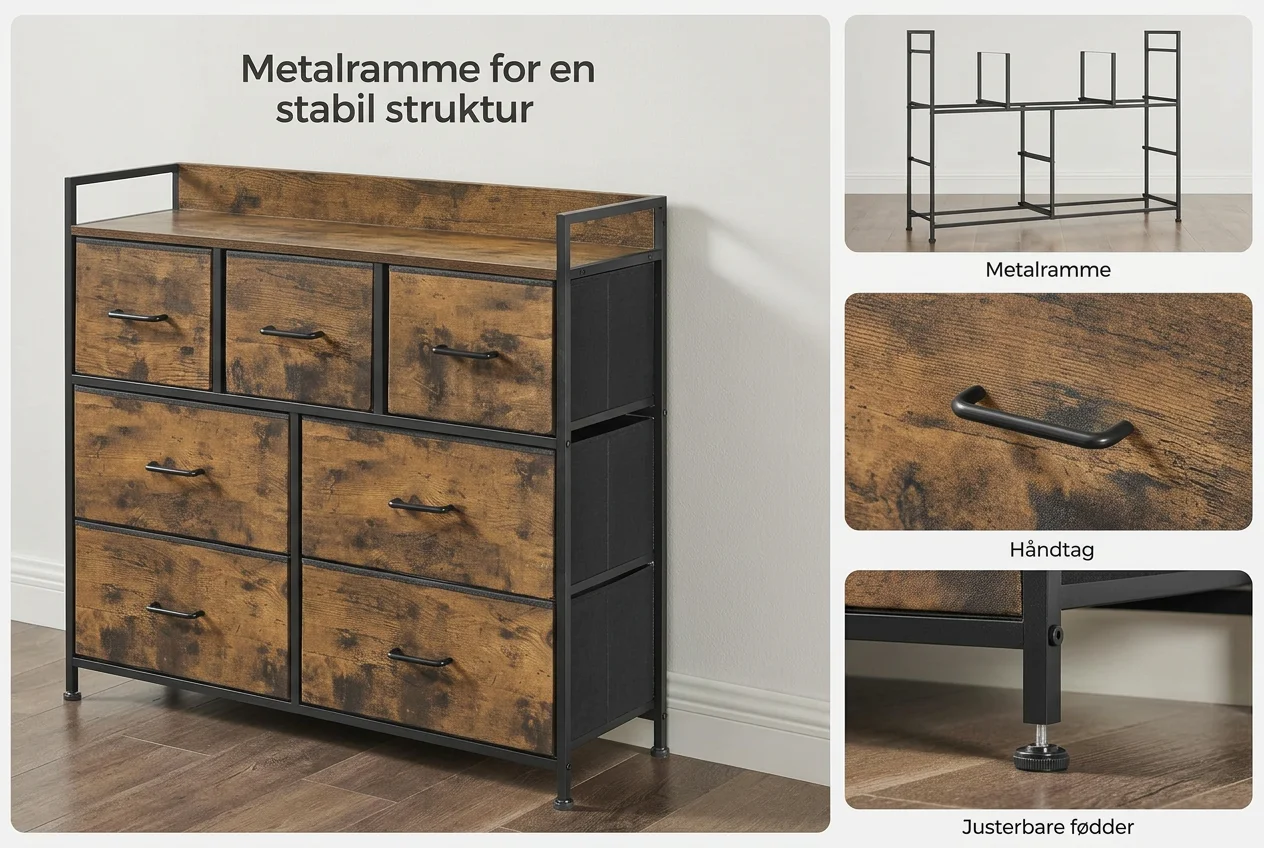 Justerbare fødder og stabilitet