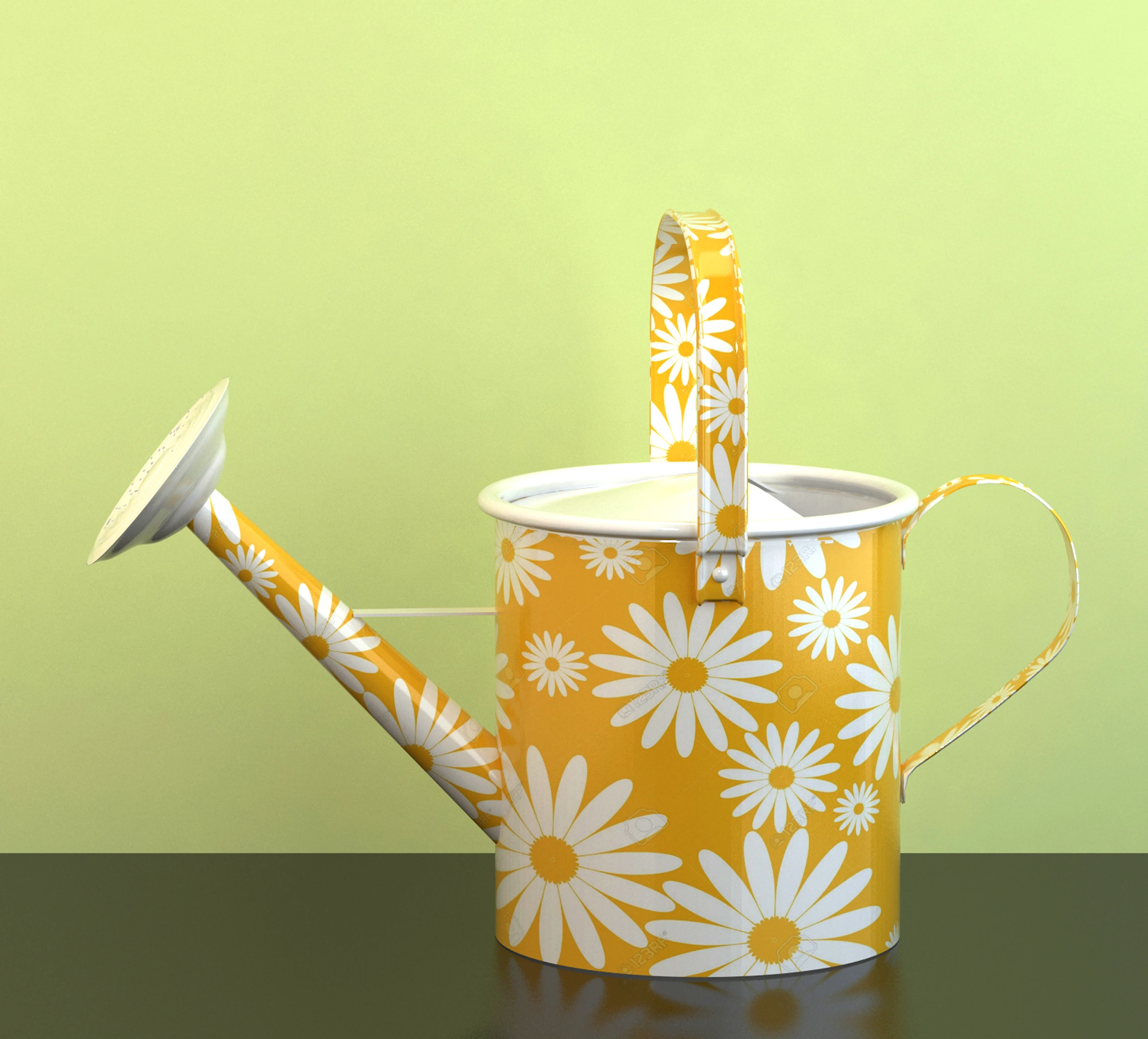 Watering Can Manufacturer Iron Water Can Sticker Enamel White Colour