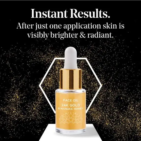 Manuka Doctor 24k Gold & Manuka Honey Face Oil,Best Facial Oil For Dull