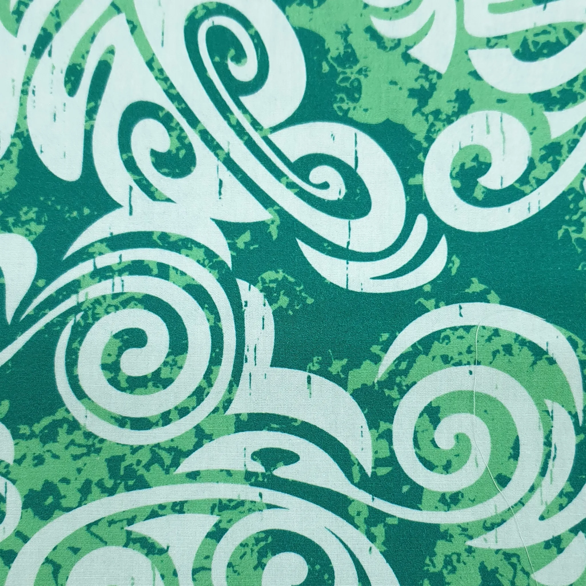 Selected Grade Of Sprial Polynesian Printed Design On 40s Cotton 44