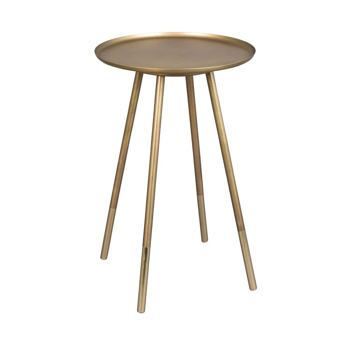 Aluminium Side Table 4 Legs Folded Table Top Round Accent Table For