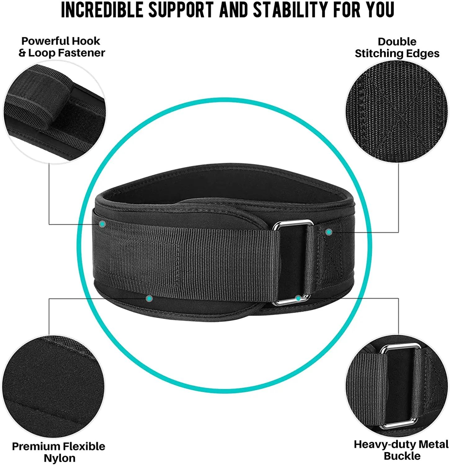 2024 Neoprene Power Lifting Belt Bodybuilding Gym Fitness Wear Heavy ...