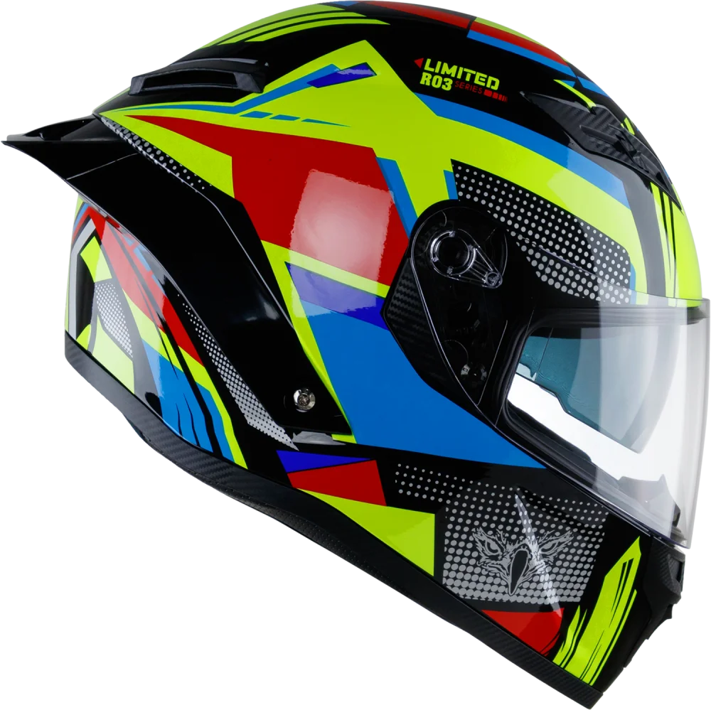 Oem R03 Royal Advanced Abs With Double Visor Full Face Motorcycle