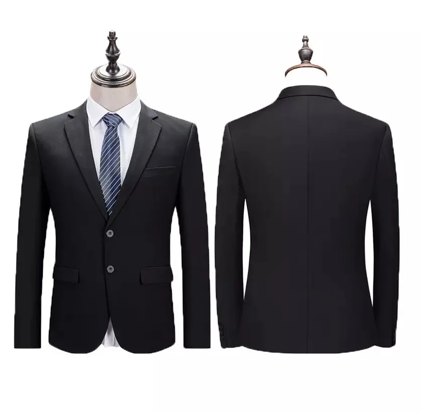 Wholesale Black Color Men Suits For Wedding 2 Pieces Set Men Joggers