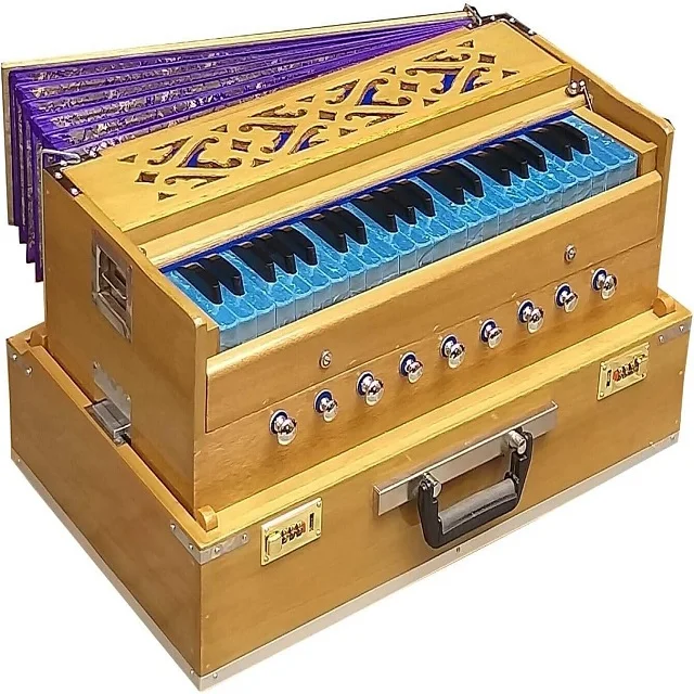 Harmonium Poratbe 9 Stops 42 Keys 3.5 Octaves Double Reeds 440hz 7 Fold