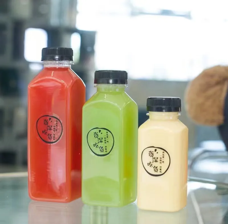 8 12 16oz 350ml Disposable Drink Bpa Free Clear Juice Plastic Empty Pet