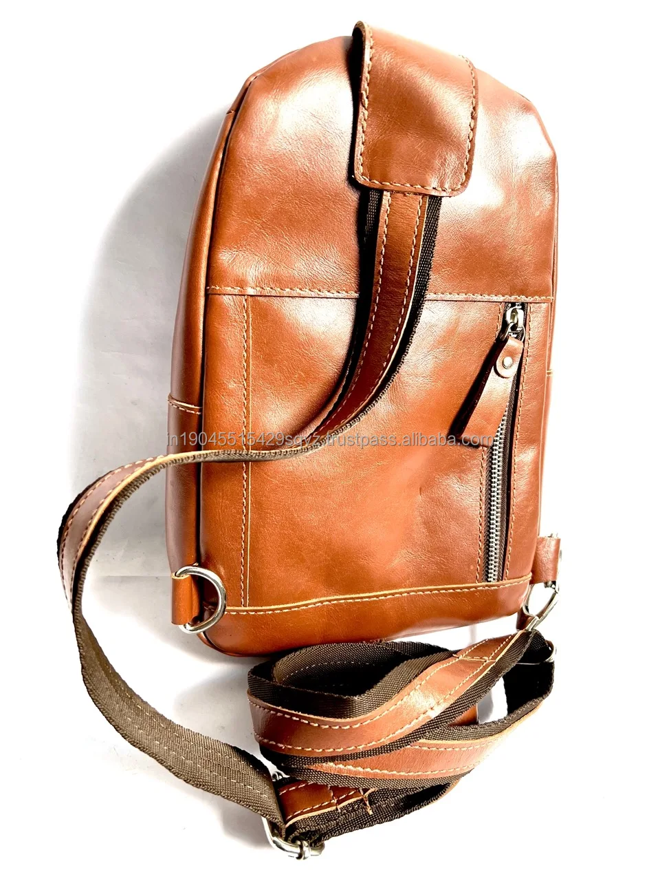 Genuine Leather Sling Shoulder Crossbody Bag,Messenger Sling Leather ...