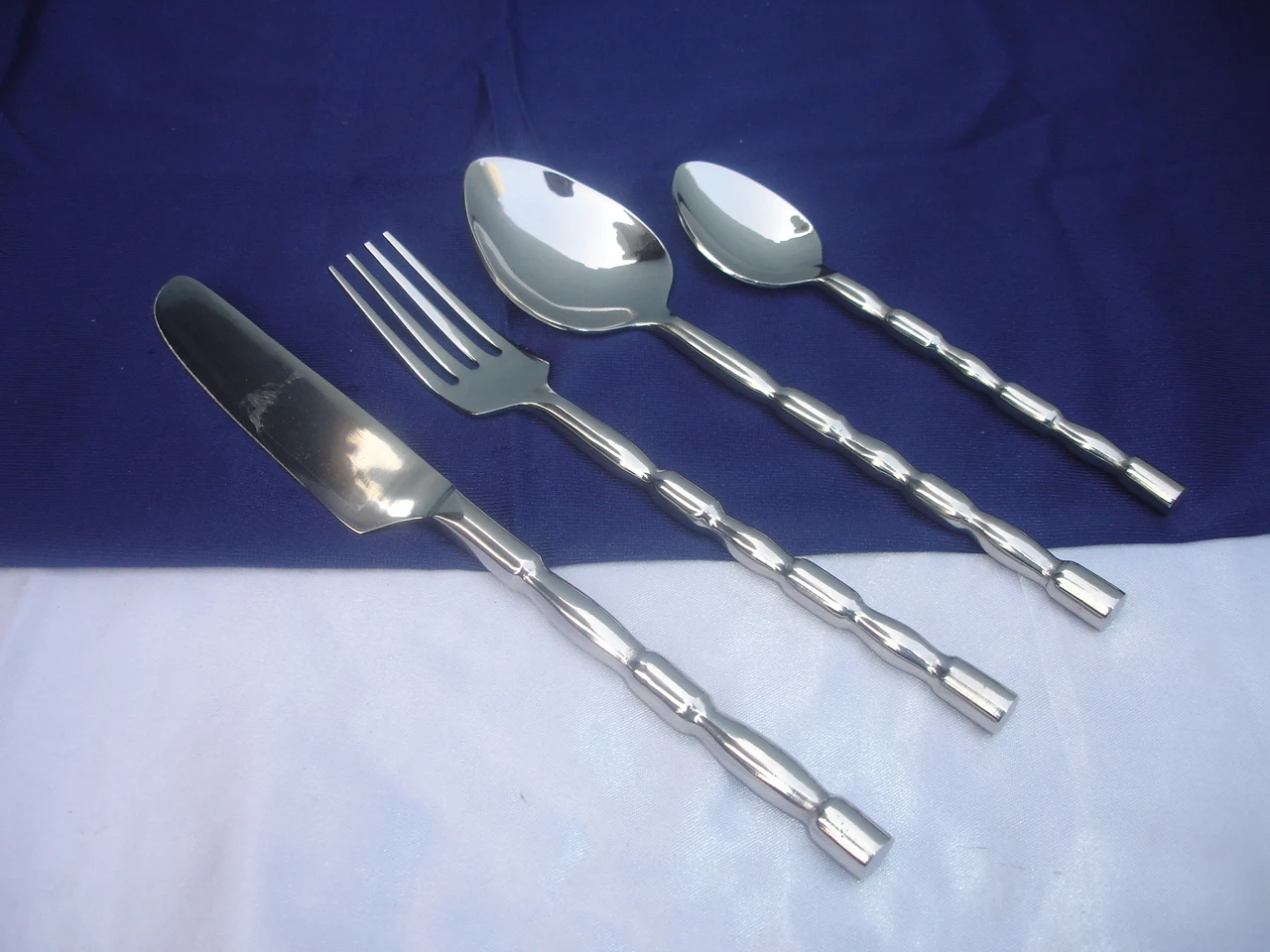 S. Steel Flatware Set With Shining Polish/nickel Plating Indian